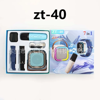 智能手表ZT-40新品华强北s10手表灵动岛7in1表带音响智能手表套装