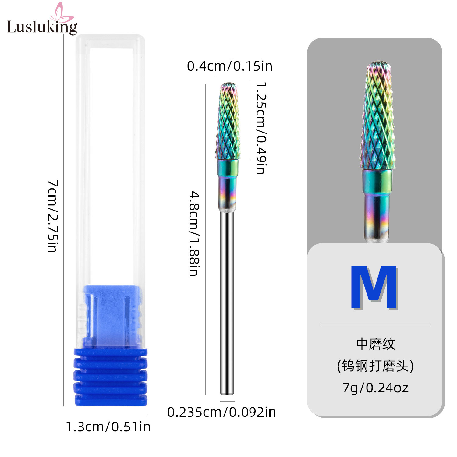 Nuevo cabezal de pulido de acero de tungsteno para manicura, máquina pulidora quítriple para remover cutículas y cabezal de pulido para pretratamiento y remoción de uñas