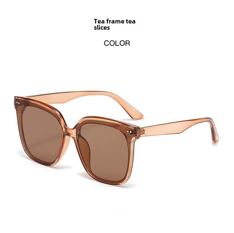 2024 nouvelles lunettes de soleil pour femmes haut de gamme grand visage minceur lunettes de soleil filet rouge photo I lunettes de soleil de protection UV_voghion.com