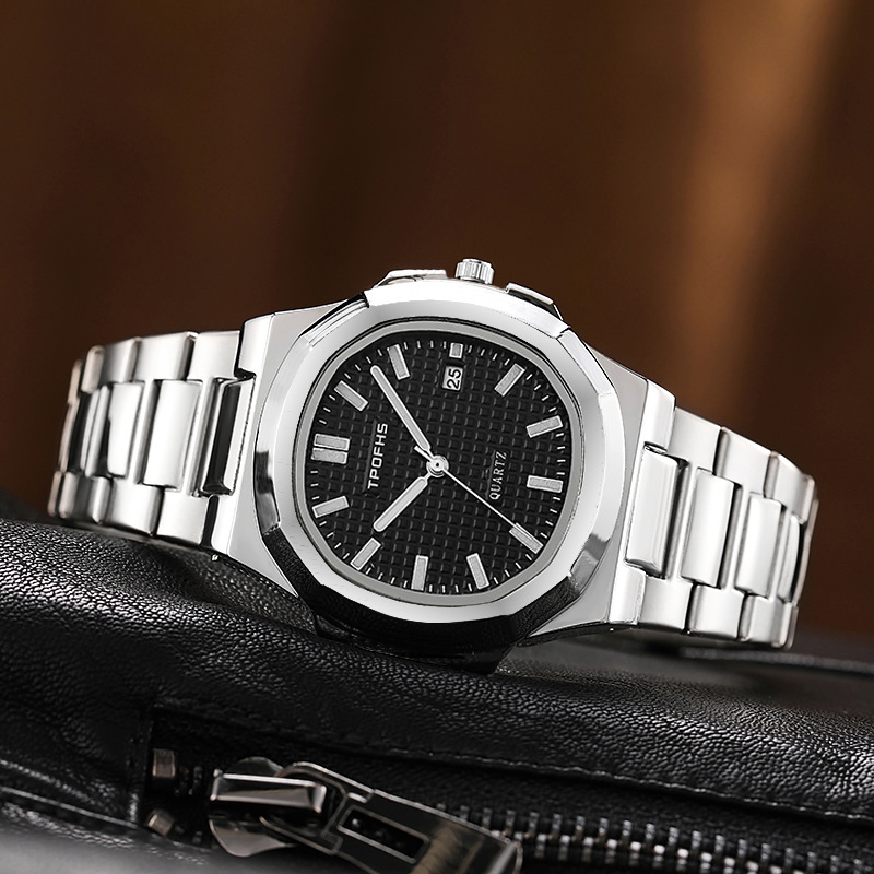 Herrenuhr Parrot Quartz Spiral Simple Calendar Net Red Luminous Steel Belt Watch Herrenmode Business_voghion.com