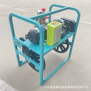 免安装48伏直流遥控电动喷雾器 双电机款自动缠管高压药泵打药机