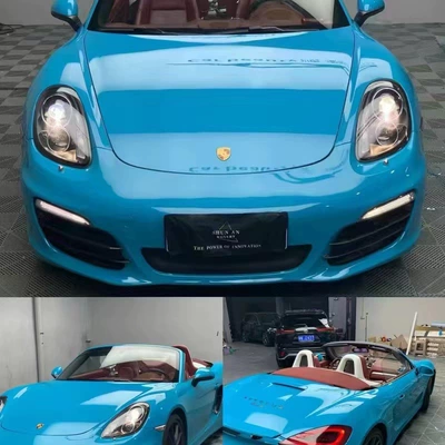 Change Film PET Base Crystal: Car paint protective film - pet-material-crystal-miami-blue-165m