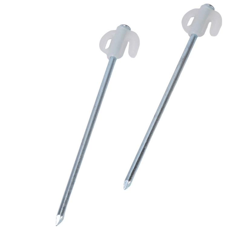 Estacas extendidas para acampar al aire libre, accesorios para tiendas de campaña, estacas de acero para el suelo, estacas para acampar en la playa.
