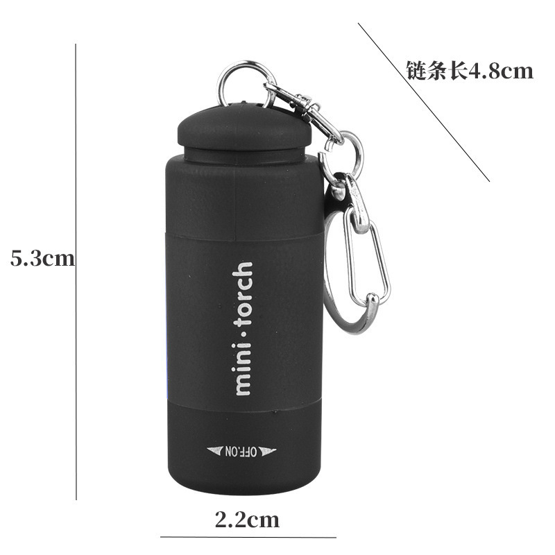 クロスボーダー懐中電灯強力な光爆発ミニキーホルダー懐中電灯長いバッテリー寿命 USB 充電屋外懐中電灯緊急|undefined