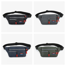新款多功能简约时尚腰包休闲百搭 男士外出胸包户外斜挎背包外贸
