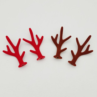 diy jewelry accessories simulation flocking antlers Christmas cute children hairpin hairband headwear pendant decoration material