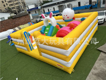 广场租赁充气跳床游乐园户内商场儿童蹦床淘气堡滑梯障碍乐园