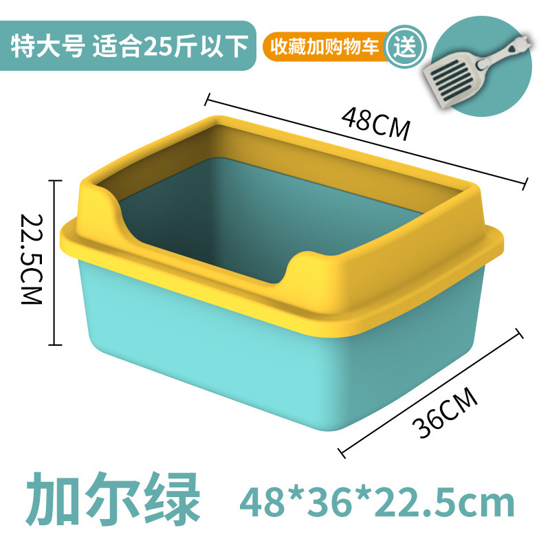 Caja de arena para gatos a prueba de salpicaduras semi-cerrado inodoro para gatos extra grande caja de arena para gatos desodorante caja de arena para gatos suministros para gatos