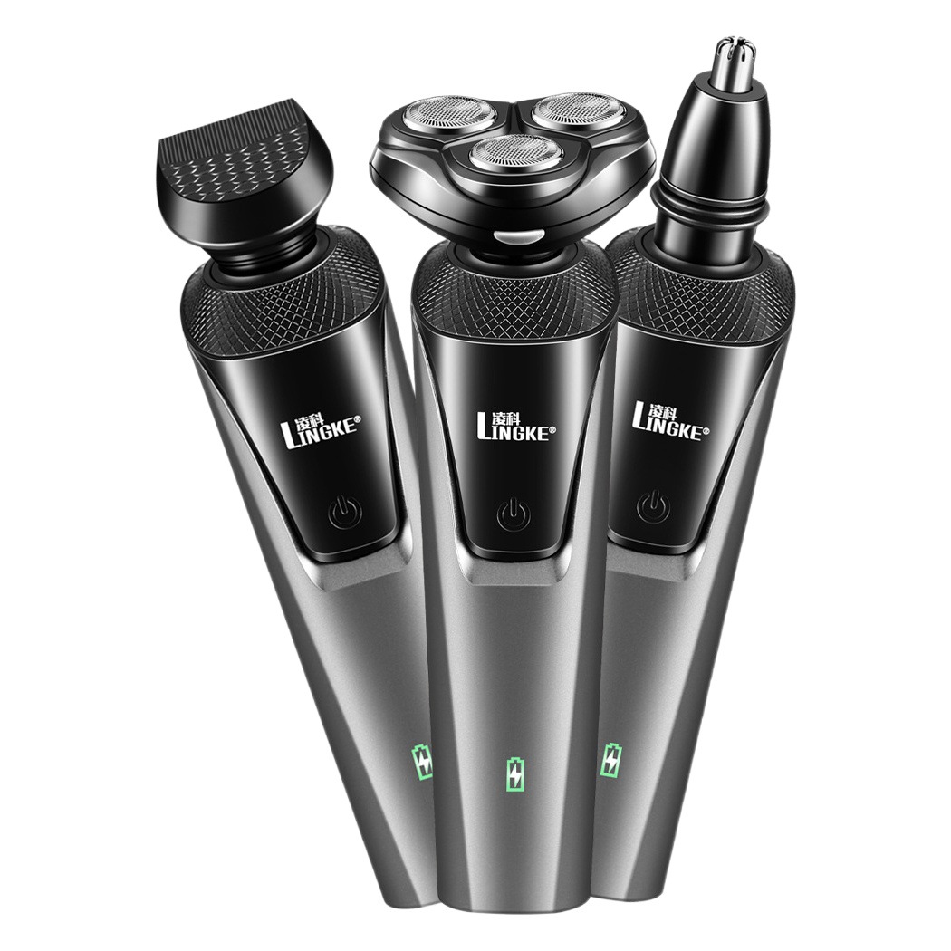 【】【】Afeitadora eléctrica de tres cuchillas 110V-220V8806, afeitadora eléctrica recargable por USB, totalmente lavable