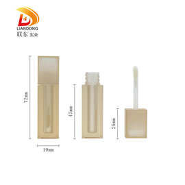 联东实业 3ml唇釉管液体修容高光管唇彩空管方形磨砂包材