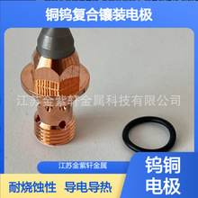 铜钨复合镶装电极 紫铜基体钨头 耐电弧烧蚀 可按需加工