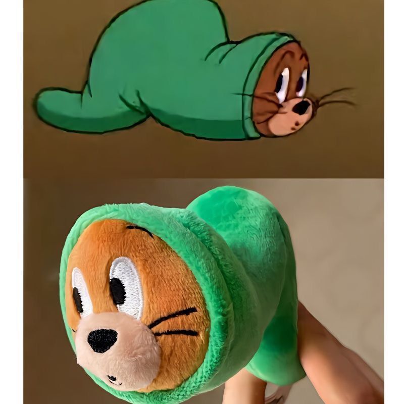 Tom and Jerry Plush Pendant, Funny Jerry Caterpillar Keychain, Cartoon Tom Cat and Jerry Mouse Bag Charm Tom and Jerry Plush Pendant, Funny Jerry Caterpillar Keychain, Cartoon Tom Cat and Jerry Mouse Bag Charm