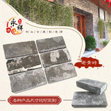 Старый зеленый кирпичный забор во дворе старый кирпичный кирпич земля Клэй Глэй Серый кирпич Древнее здание наружная стена плитка ретро кирпичное кирпичное кирпич городская настенная плитка