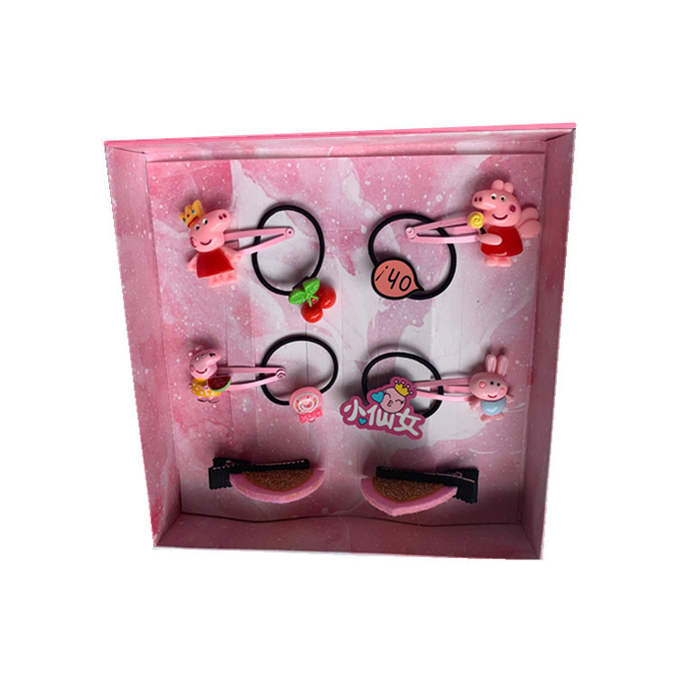 Little Girl Fashion New Cartoon Pattern Kidsren's Hairpin Cartoon Hair Accessories Handmade Materials Animal Pattern 10-piece Set