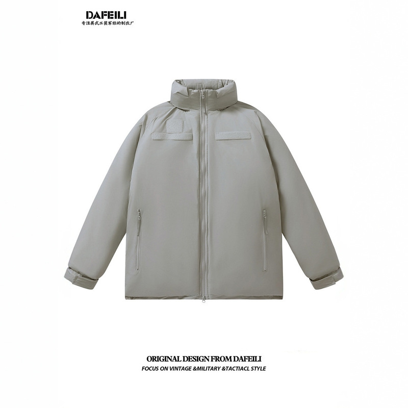 Us Military Style Velcro Bread Cold-Proof Jacket Thickened Cityboy Outdoor Mountain Khaki Jacket Us Military Style Velcro Bread Cold-Proof Jacket Thickened Cityboy Outdoor Mountain Khaki Jacket