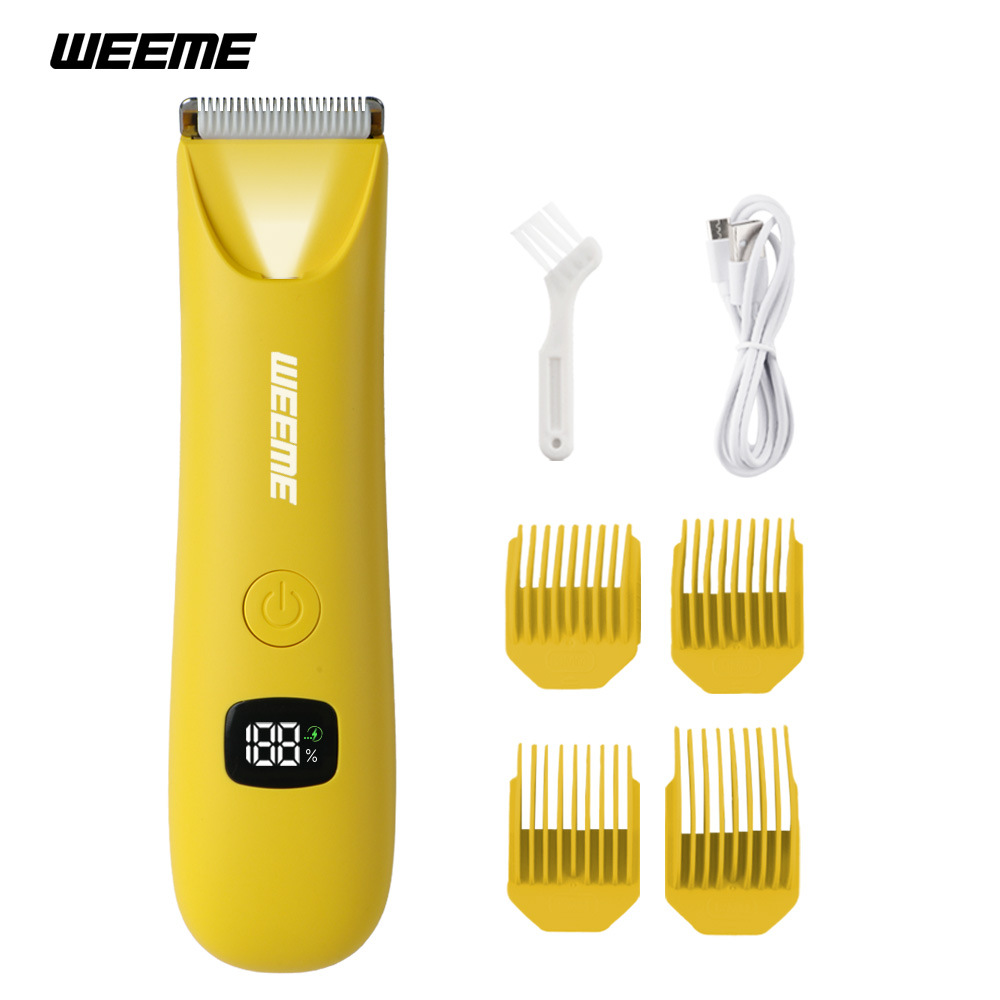 WEEME afeitador eléctrico transfronterizo hombre LCD digital pierna cabello bajo la axila afeitar cortadora privada aparato depilación de todo el cuerpo image 10