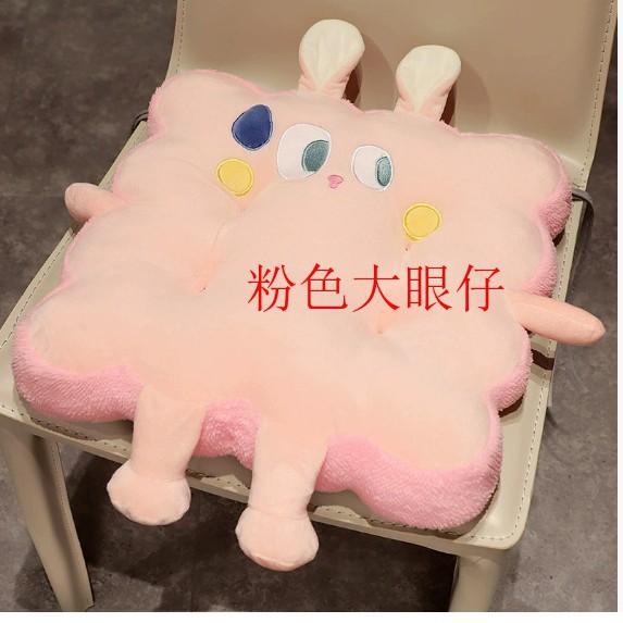 Big-eyed pink rabbit