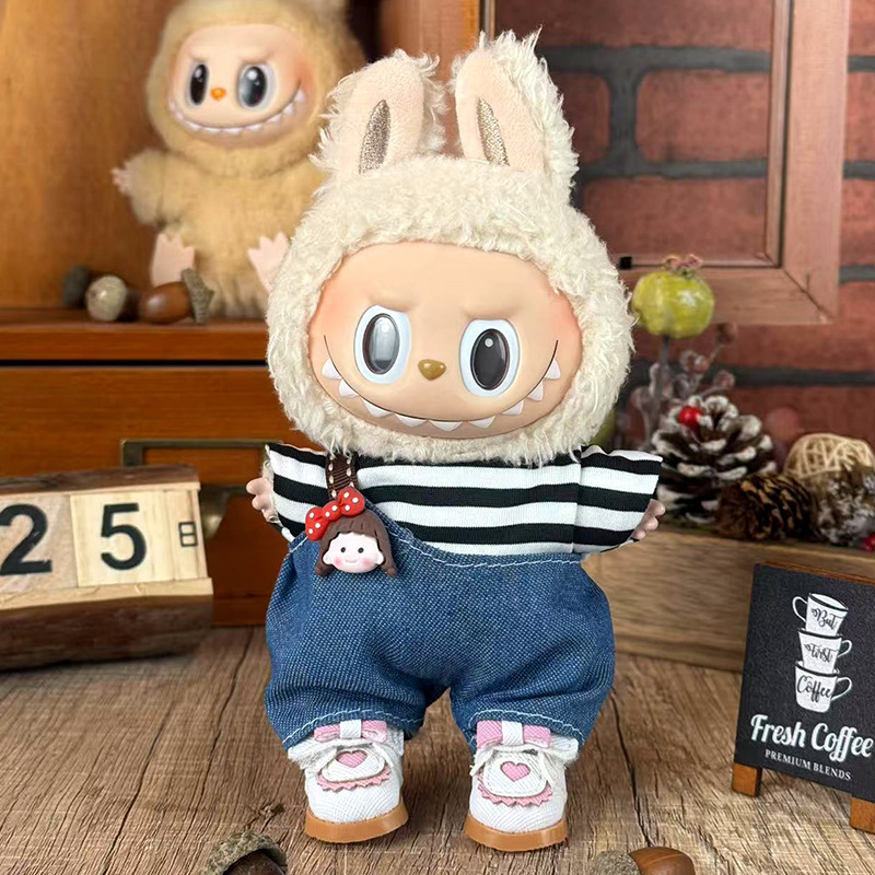 Labubuの子供服に適しています。布の服は17cm一二三代のセットの小さいアクセサリーに座っています。|undefined