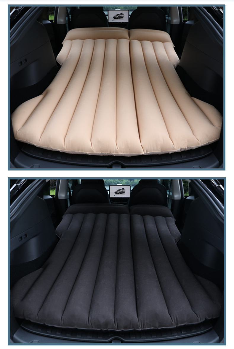 Amazon's Best-Selling Car Inflatable Bed Is Suitable for Tesla Y Mattresses, Flocking Pvc Car Rear Seat Folding Sleeping Pad