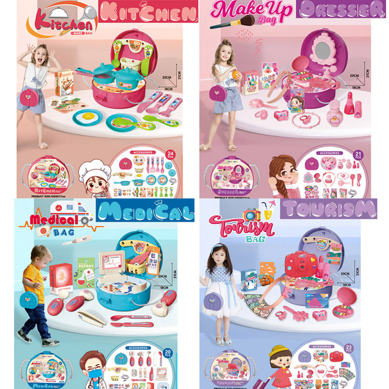 (Cross-border trading), realistic family shoulder bag, children's set, one-shoulder bag, toy, pet