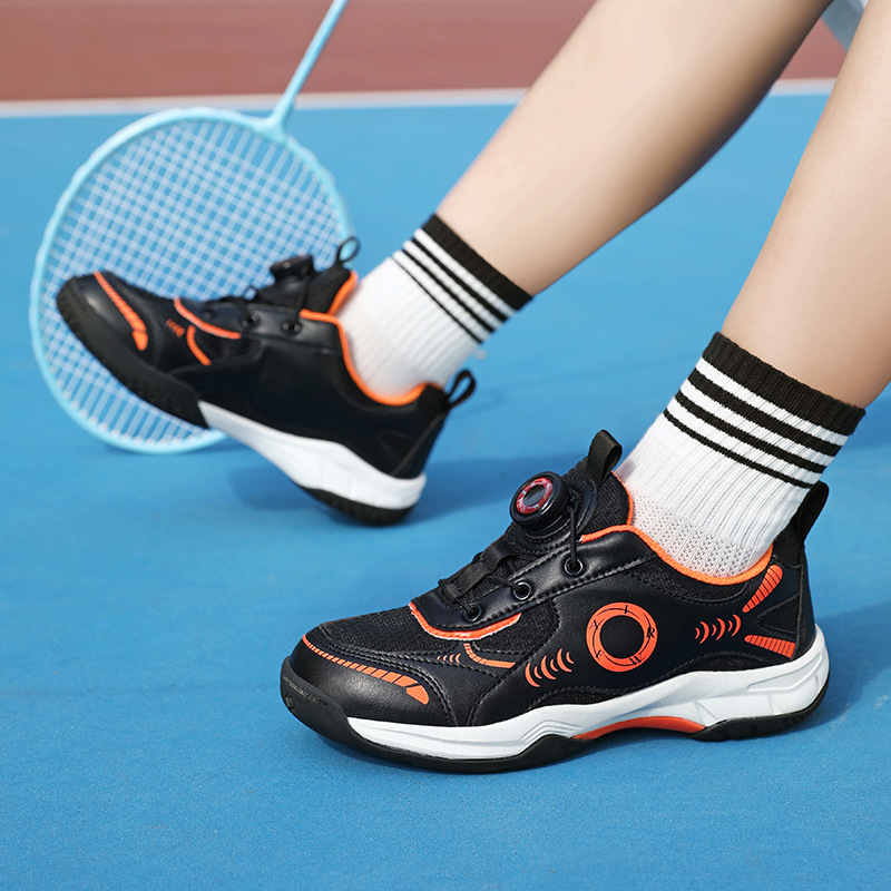 Zapatos de bádminton transfronterizos 2026 nuevos zapatos de entrenamiento de competición ligero antideslizante transpirables, zapatos deportivos para niños