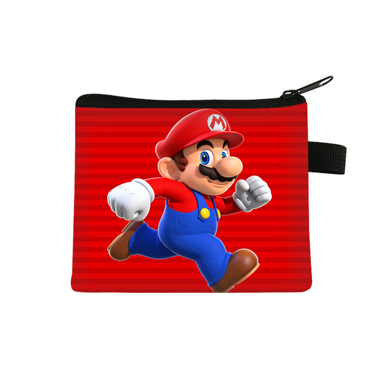 Super Mario Children's Coin Purse Bag Student Cartoon Cute Card Holder Versatile Fashion Trendy Zipper Storage Bag Super Mario Children's Coin Purse Bag Student Cartoon Cute Card Holder Versatile Fashion Trendy Zipper Storage Bag