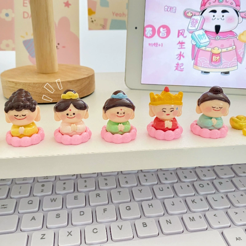 Бодхисаттва, сказочный офисный экран, маленькие украшения, декомпрессионный экран компьютера, декоративные украшения, украшение центрального экрана автомобиля