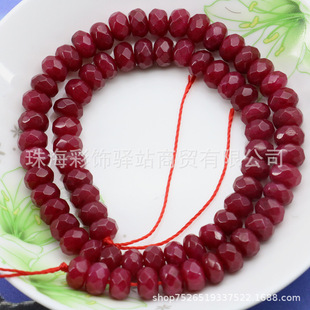 ��Ȼʯ�^���胞���t��ɫ5x8mm������P�����DIY����朶��h���l