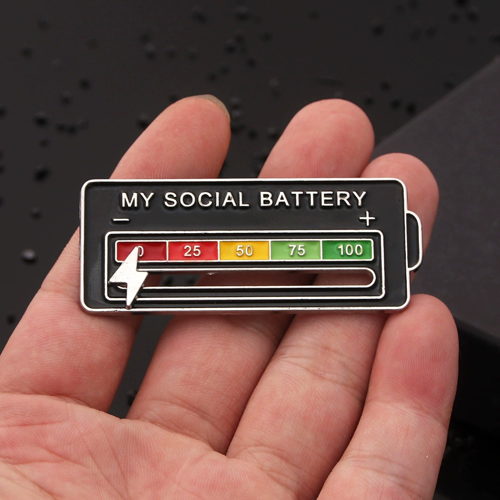 Rainbow emotional adjustable keychain, badge, brooch