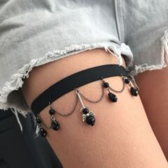 Zhuru Clothing European and American cross-border jewelry dropshipping spring and summer black ladies leg ring little bee body chain