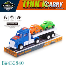 新品儿童玩具车惯性美式拖头车带两辆工程车赛车警车多款套装批发