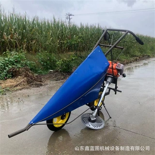 手推式割晒机刀片高低可调节收割多种作物小型单垄秸秆割倒机