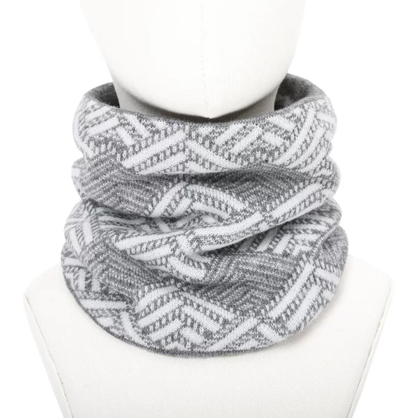 Winter Men's and Women's Warm Neck Set Double-layer Thickened Turtle Scarf Pattern Men's fleece-lined Scarf Set Cold-proof Scarf Set