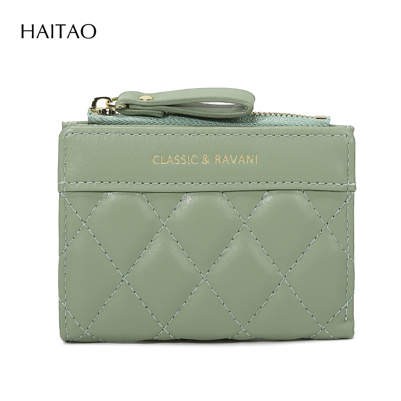 2025 primavera nueva Europa y los Estados Unidos nueva billetera en mujeres corta cremallera de diamante bordado moda alta 20% de descuento