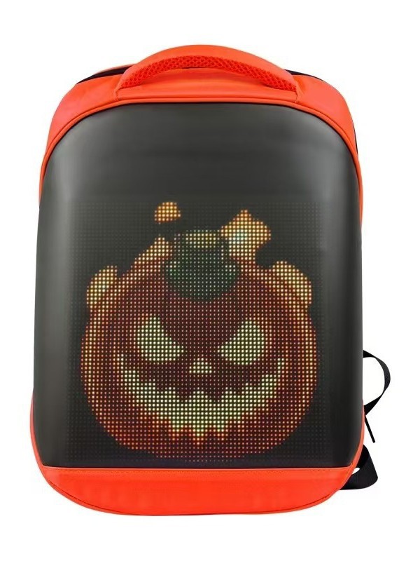 Mochila impermeable al aire libre de la motocicleta LED luminosa Bluetooth Mochila de ciclismo DIY para hombres y mujeres