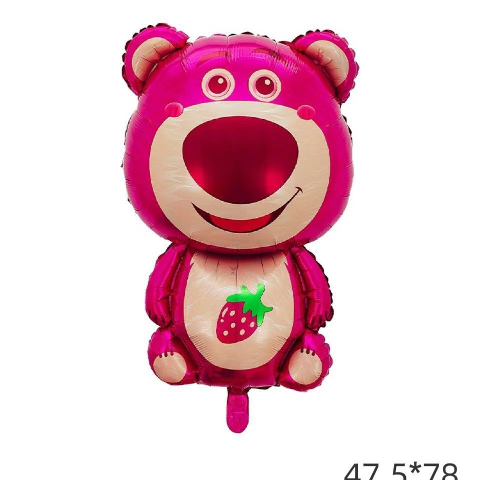 Nuevo globo de oso de dibujos animados lindo de forma especial, globo de película de aluminio, puede flotar, boda de cumpleaños, pequeño libro rojo, globo fotográfico