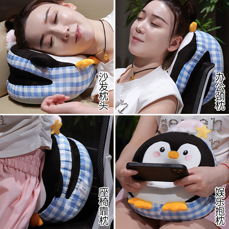 Almohada para Siesta de Peluche Refrescante para Oficina y Escuela