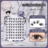 8 rows of glue coated mountain fox eyelashes