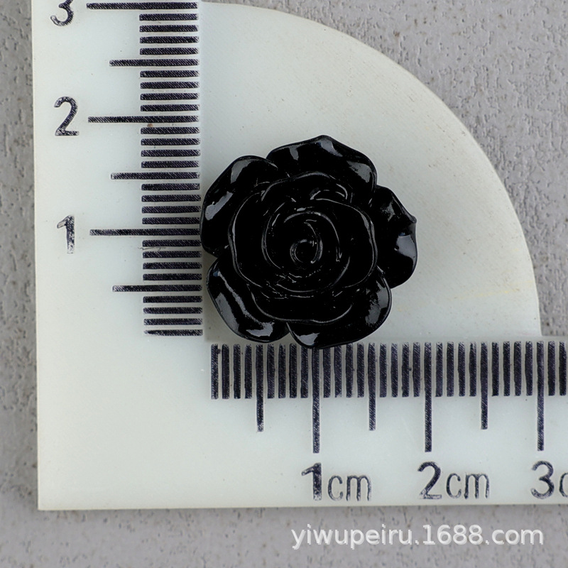 バラの花の樹脂の部品の髪飾りのbbクリップの材料のDIYクリームの携帯のケースの穴の靴のDIYの花