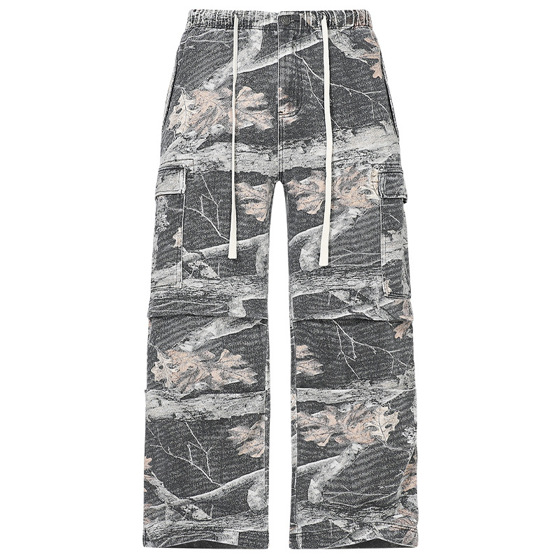 Pantaloni da paracadutista da uomo Pantaloni da lavoro multitasche larghi retrò da uomo_voghion.com