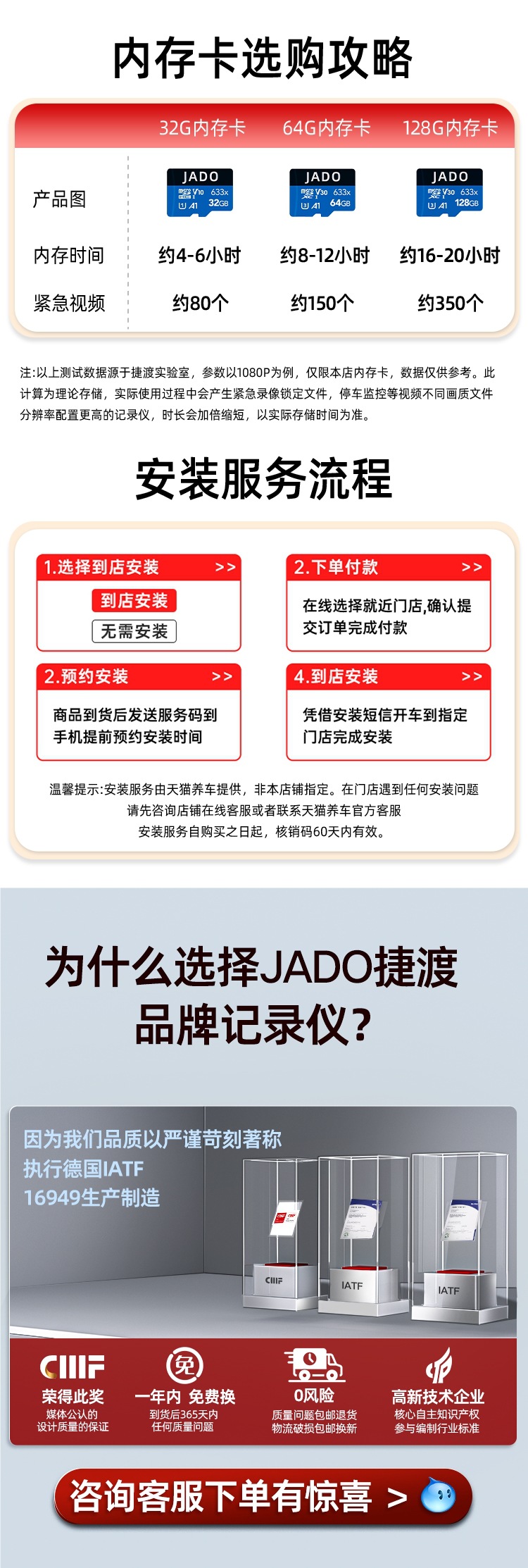 Jiedu Rearview Mirror Driving Recorder 2025 New Model Panoramic 360 Front and Rear Dual-Camera Ultra-High-Definition Reversing Intelligence
