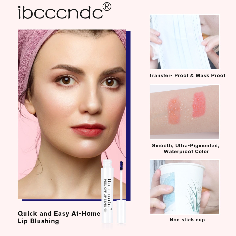 Carina Ibcccndc Tear Pull Color Set Rouge à lèvres Lip Glaze, un spray, décoloration, tasse non restante, rouge à lèvres multicolore_voghion.com
