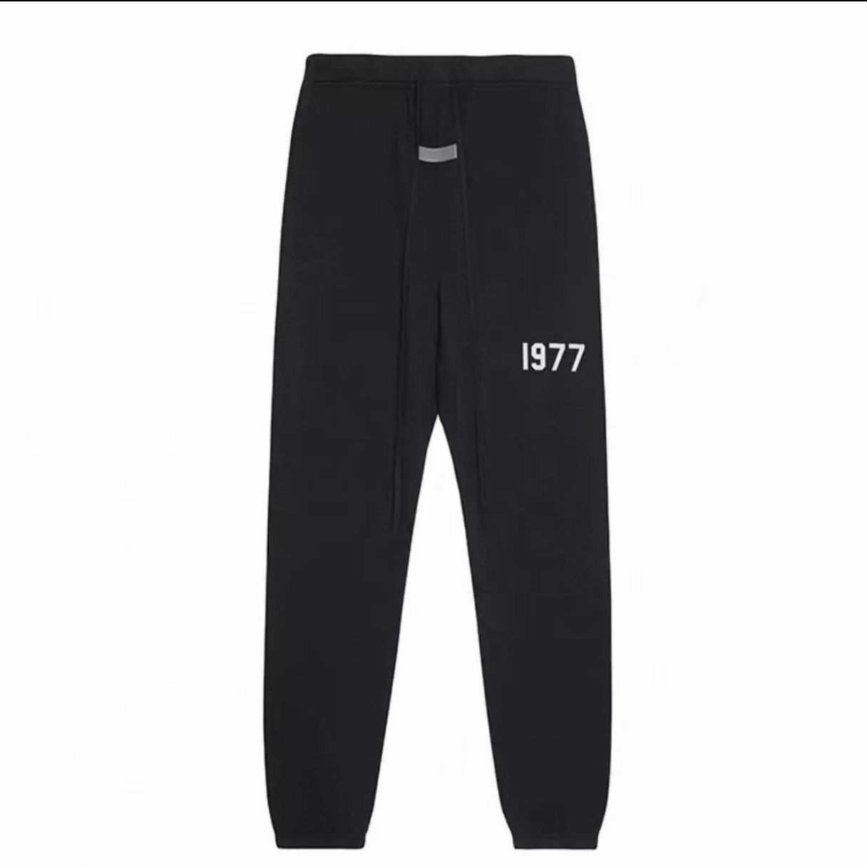 Essentials SS22 Sweatpants Iron 1977数字植绒徽标系带加绒美式