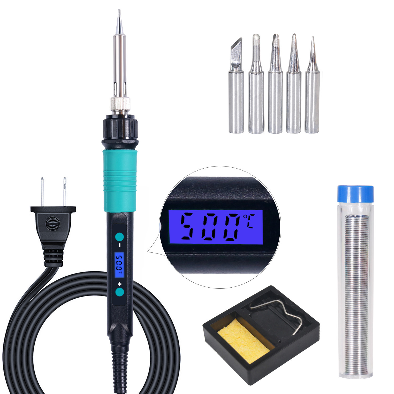 源头厂家928DV数显电烙铁套装可调温DIY焊接维修工具