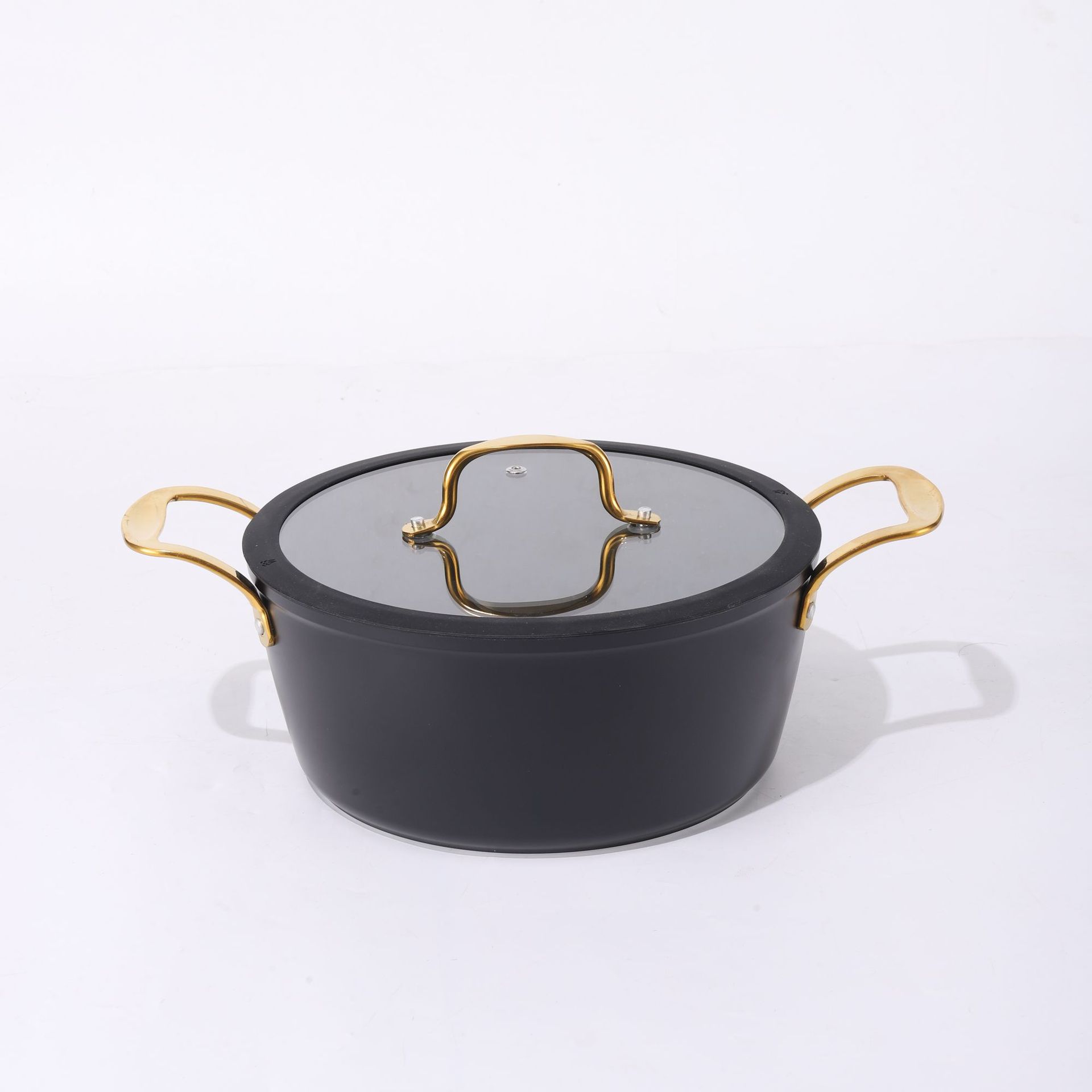 Transfronterizo de aluminio de fundición a presión de 6 piezas conjunto de línea de olla mango de leche olla antiadherente olla de sopa de vapor wok regalo al por mayor