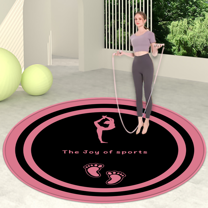 라운드 피트니스 요가 발 블랙 핑크