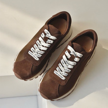 黑色阿甘鞋女2025春秋复古百搭舒适好穿运动休闲鞋透气防水布跑鞋