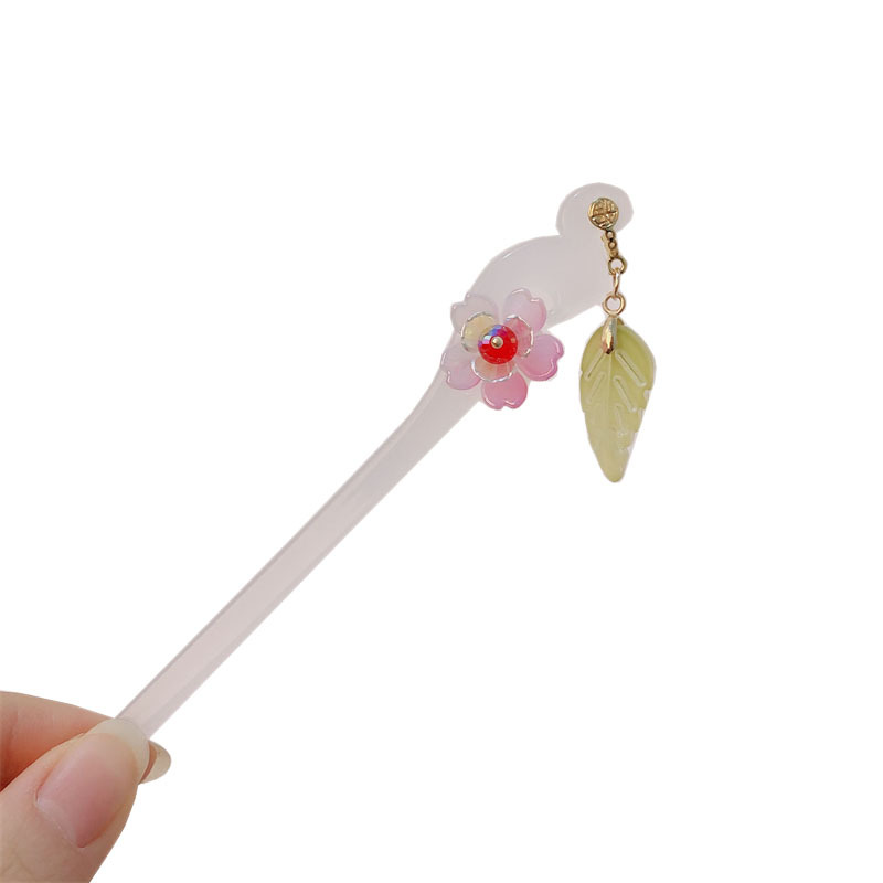 Nuevo estilo chino flores pastillas de cabello cabeza de bola simple primavera pastillas de cabello para mujeres vestidos chinos antiguos accesorios cheongsam toques al por mayor