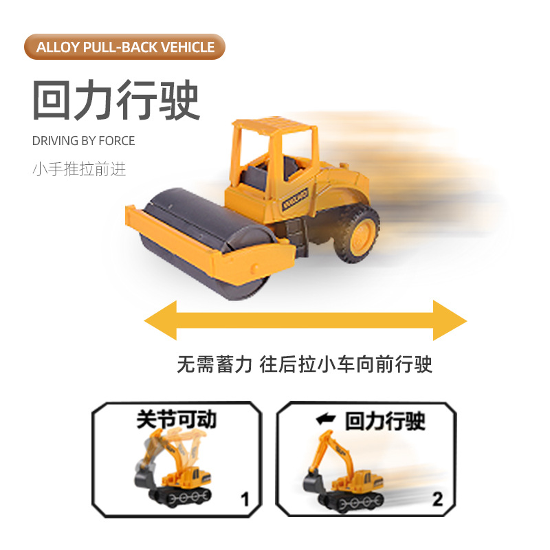 Simulación aleación Tire hacia atrás modelo de coche lucha contra incendios ingeniería militar modelo de coche traje decoración de juguete para niños al por mayor transmisión en vivo