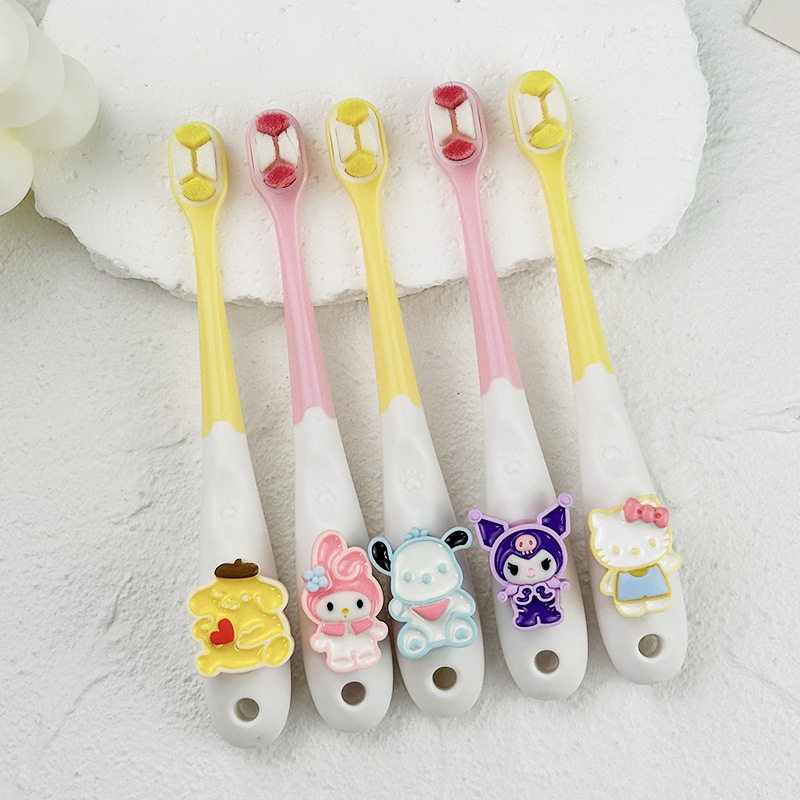 Cute melody soft hair children's toothbrush 2-12 years old beginner brushing teeth baby infant care teeth cleaning